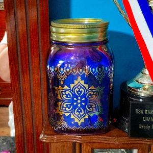 Mandala Mason Jar Warmer